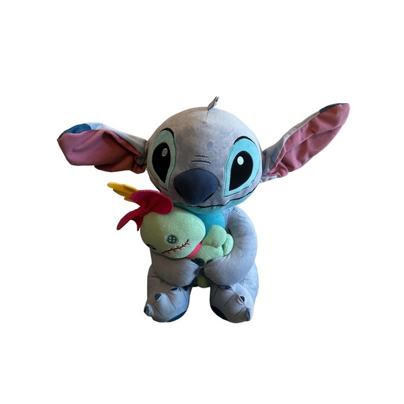 Large Jumbo 23 In Disney Classics Lilo Stitch & Scrump Blue Plush Stuffed Animal - Picture 1 of 6